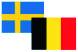 szwecja belgia flagi